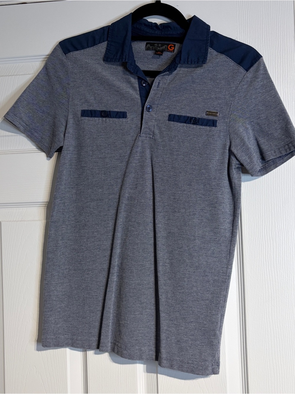 G by Guess Polo Shirt Men’s Size XS Navy Blue Short Sleeve Top
